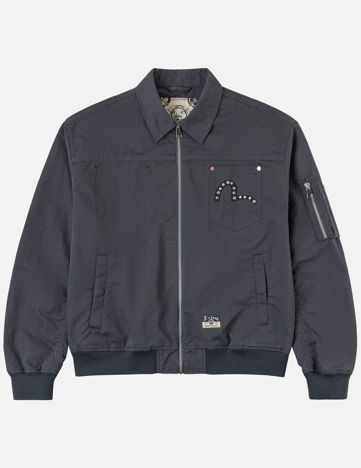 Metal Studs Bomber Jacket - Image 4