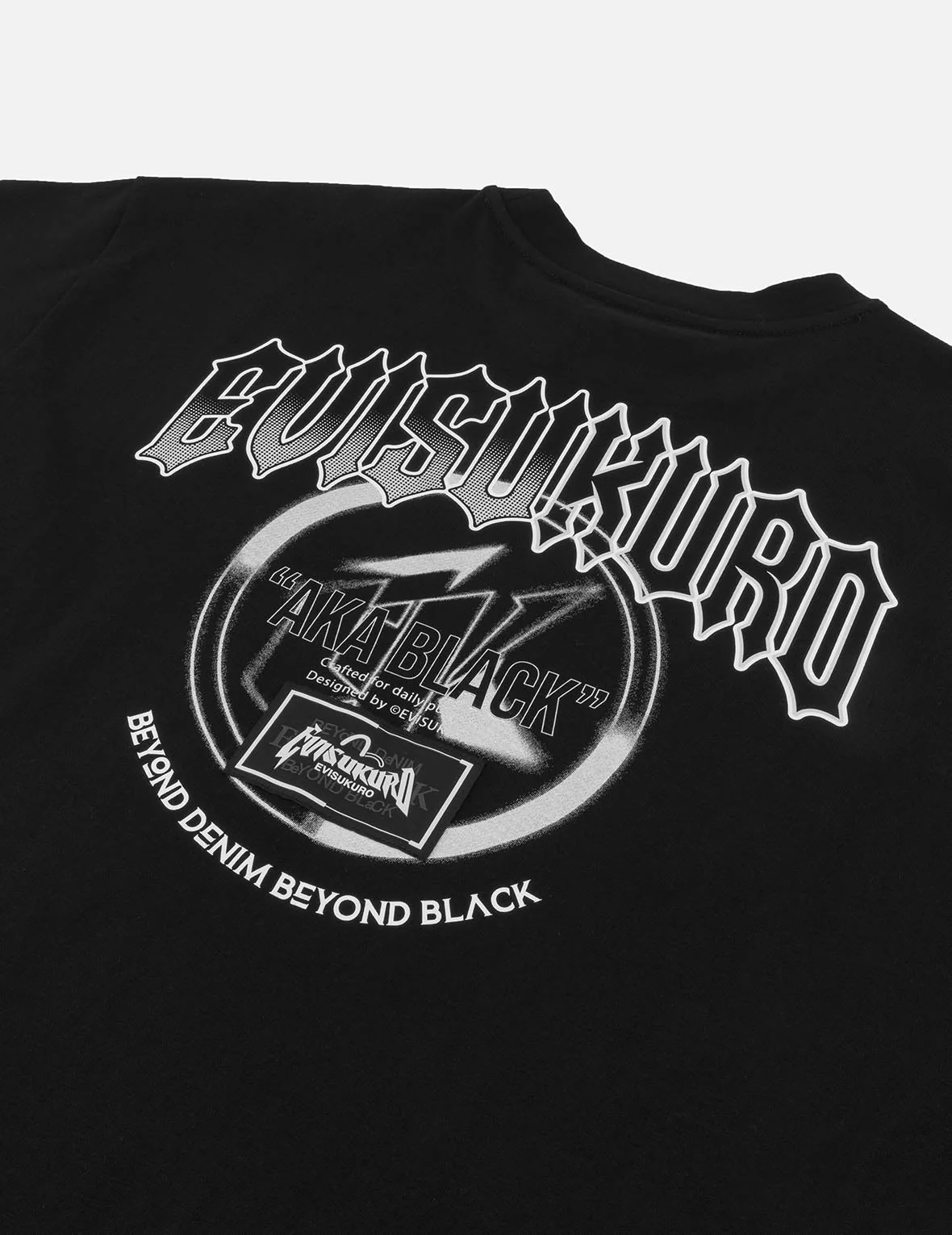 Metallic Logo and Slogan Print Regular Fit T-Shirt - Image 5