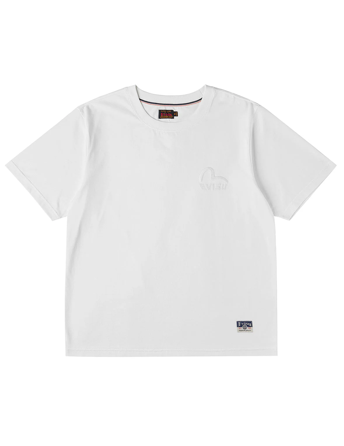 Monochrome Seagull Embroidery T-shirt - Image 2
