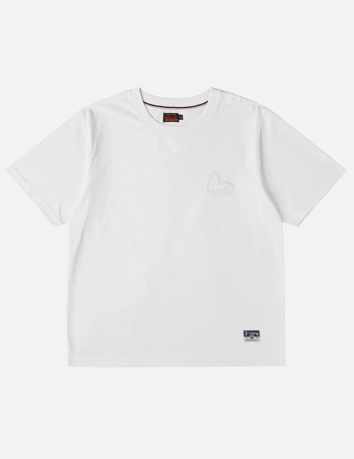 Monochrome Seagull Embroidery T-shirt - Image 6