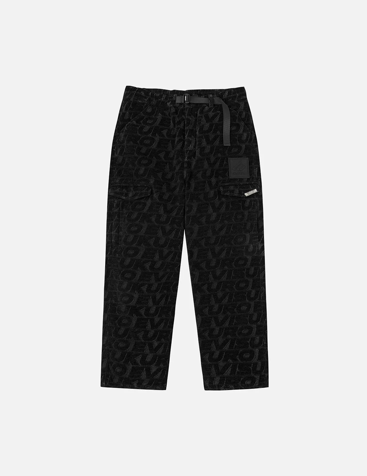 Monogram Allover Jacquard Relax Fit Worker Pants - Image 3