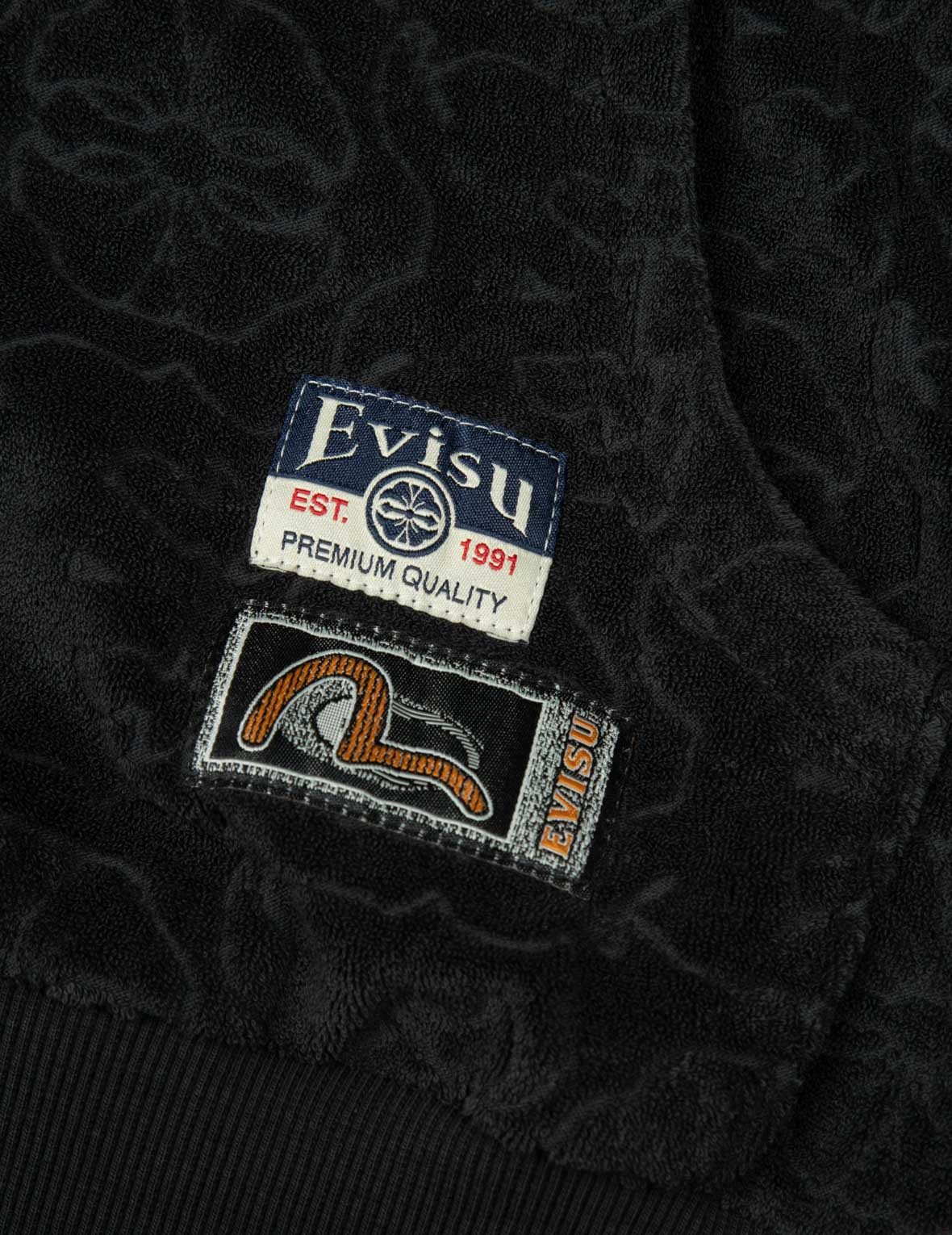 Monogram Jacquard Boucle and Seagull Embrodiery Relax Fit Hoodie - Image 13