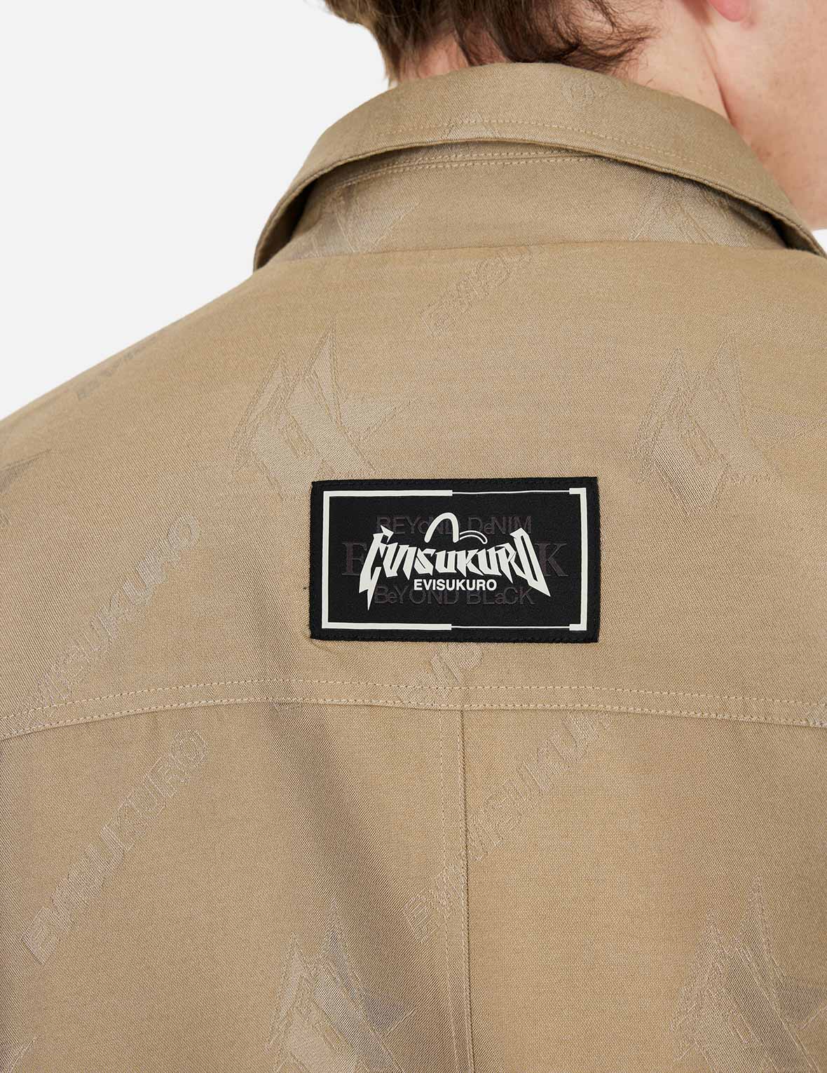 Monogram Logo Jacquard Oversized Coach Jacket - Image 8