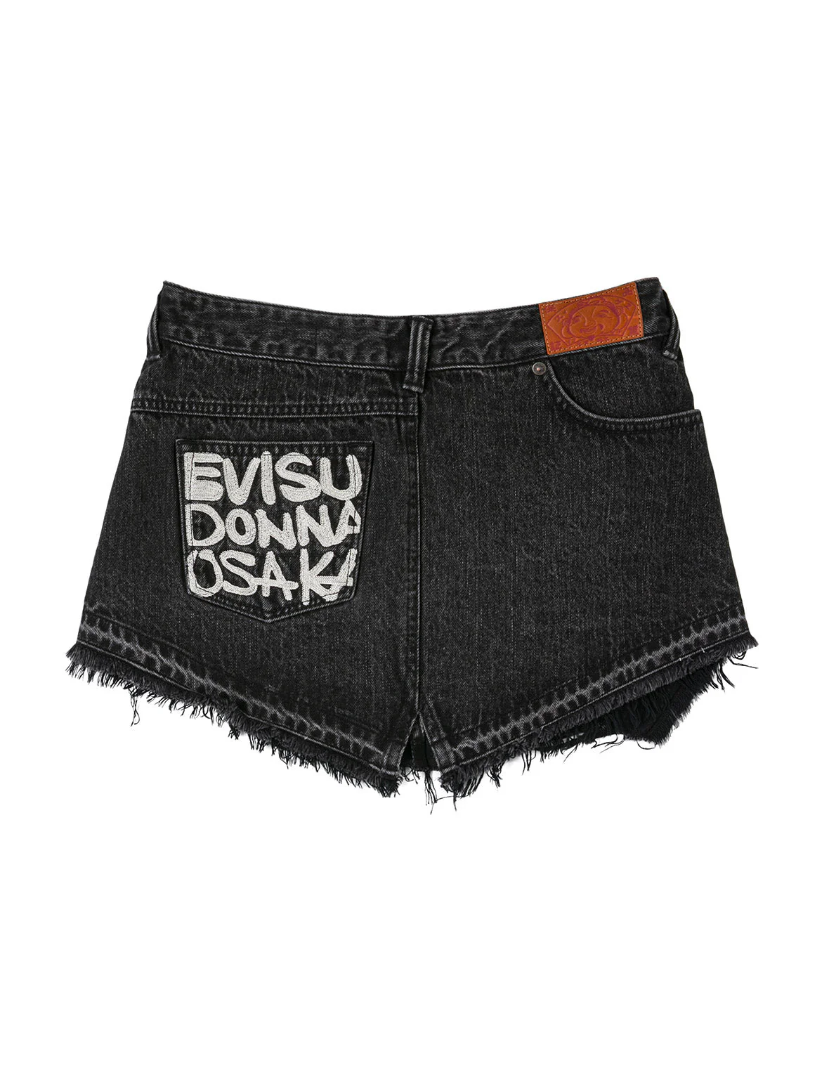 Mottled Seagull and Distressed Fashion Fit Denim Skorts - Image 10