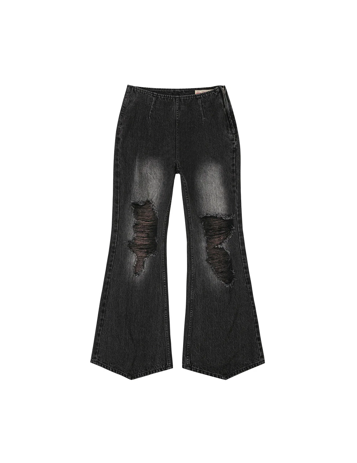 Mottled Seagull and Distressed Fashion Fit Denim Skorts - Image 11
