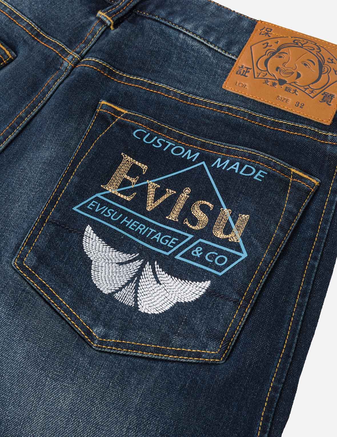 Multi-designed Pattern Baggy Denim Joggers - Image 10