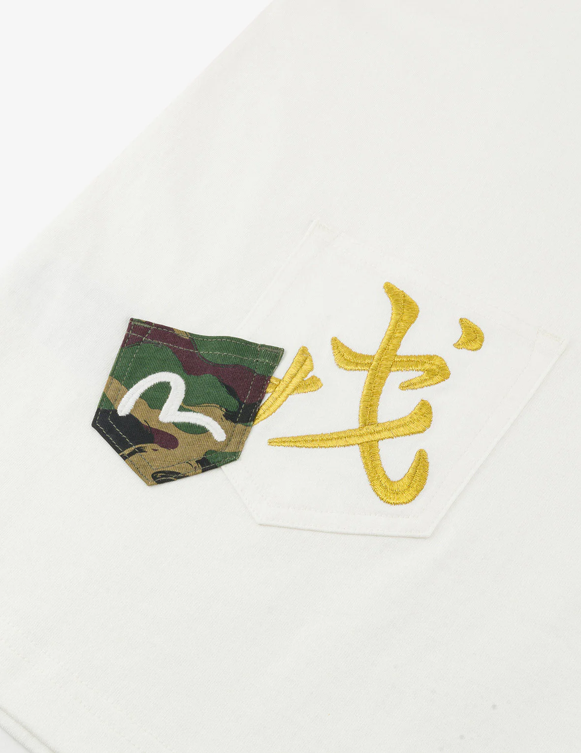 Multi-embroidery and Multi-pocket Relax Fit T-shirt - Image 10
