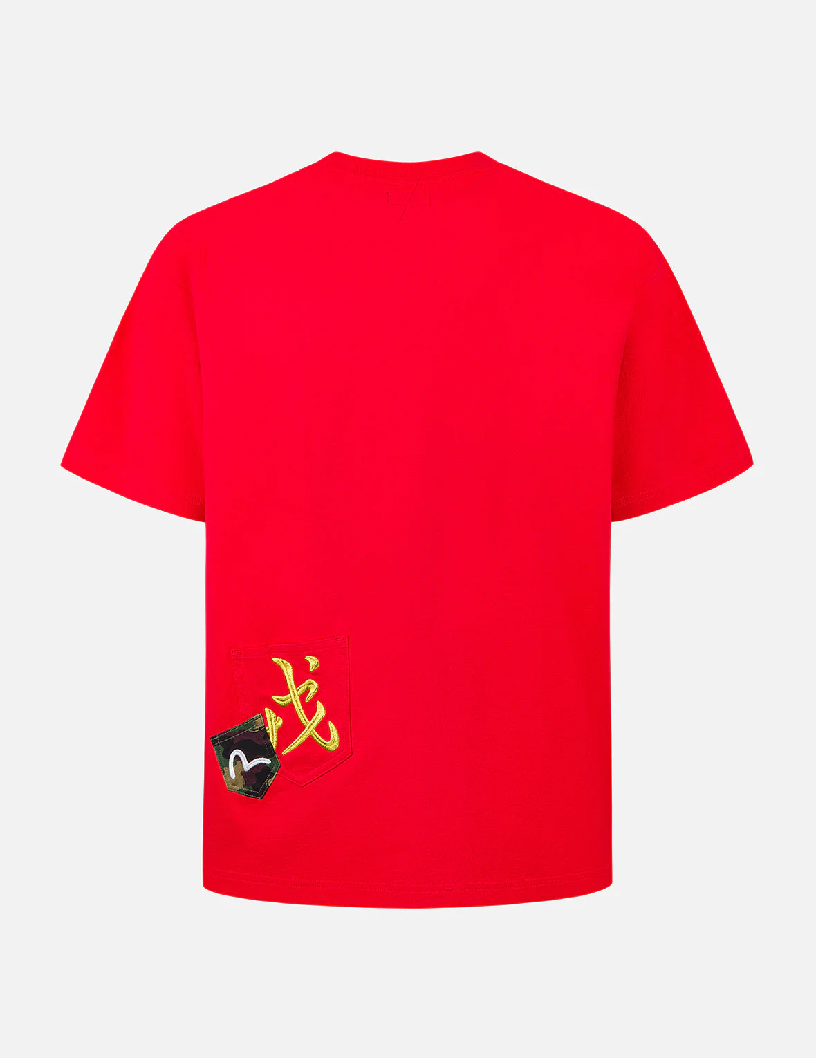 Multi-embroidery and Multi-pocket Relax Fit T-shirt - Image 3