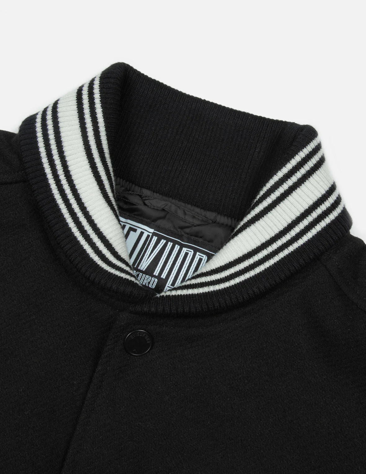 Multi Logo Badge Embroidery Relax Fit Padded Baseball Jacket - Image 7