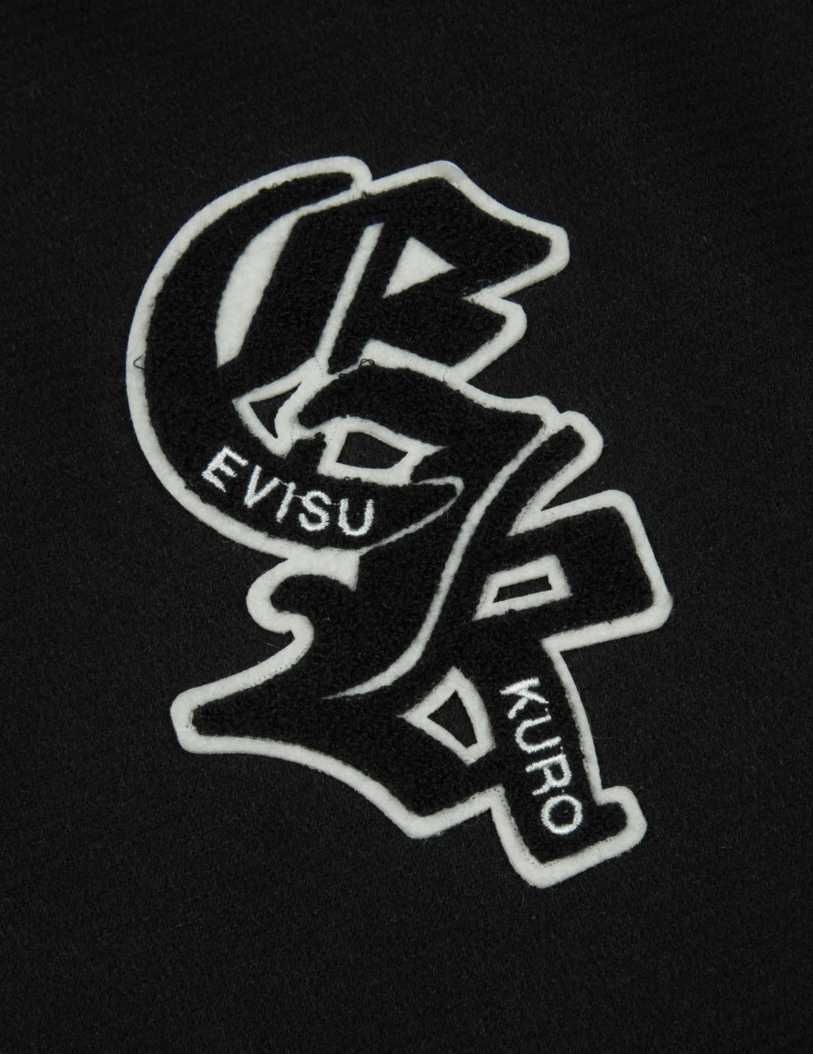 Multi Logo Badge Embroidery Relax Fit Padded Baseball Jacket - Image 8
