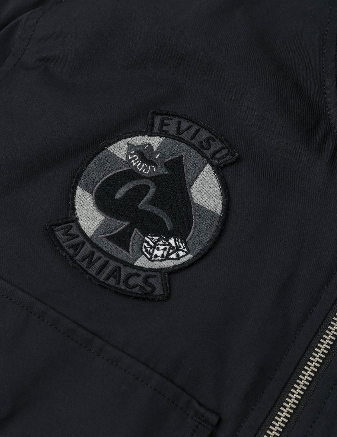 Multi Logo Badges Embroidery Regular Fit Padded Bomber Jacket - Image 14