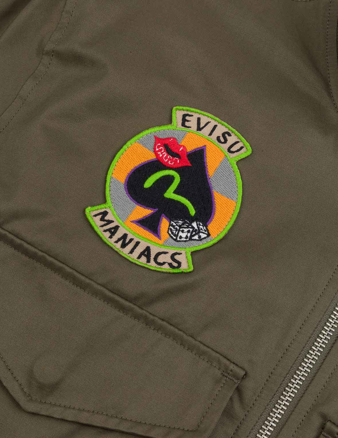Multi Logo Badges Embroidery Regular Fit Padded Bomber Jacket - Image 15