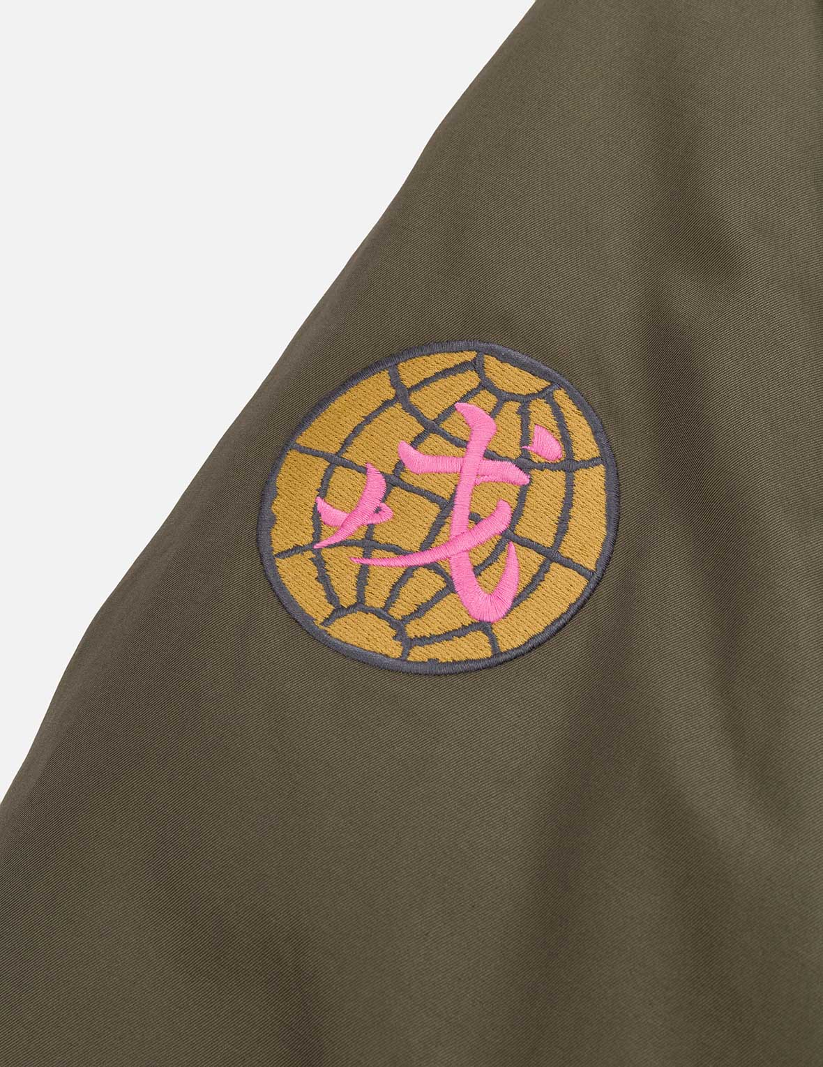 Multi Logo Badges Embroidery Regular Fit Padded Bomber Jacket - Image 19