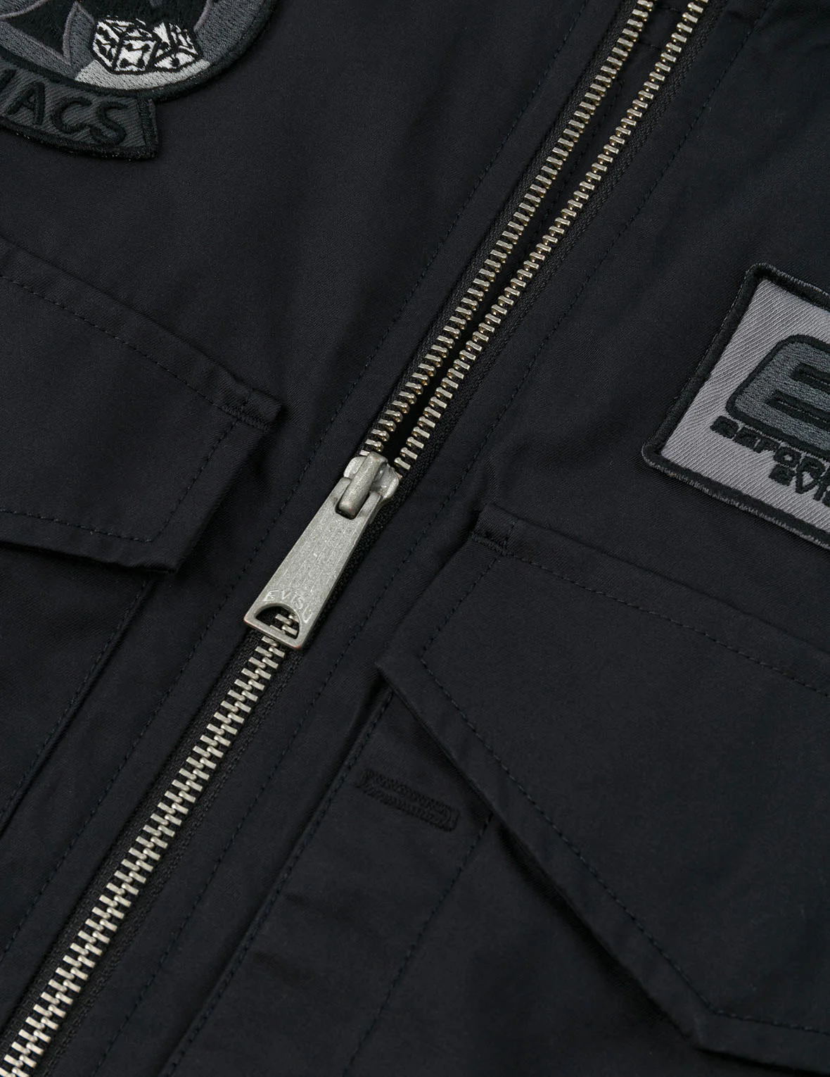 Multi Logo Badges Embroidery Regular Fit Padded Bomber Jacket - Image 24