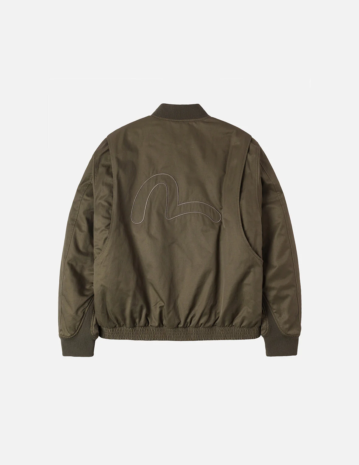 Multi Logo Badges Embroidery Regular Fit Padded Bomber Jacket - Image 8