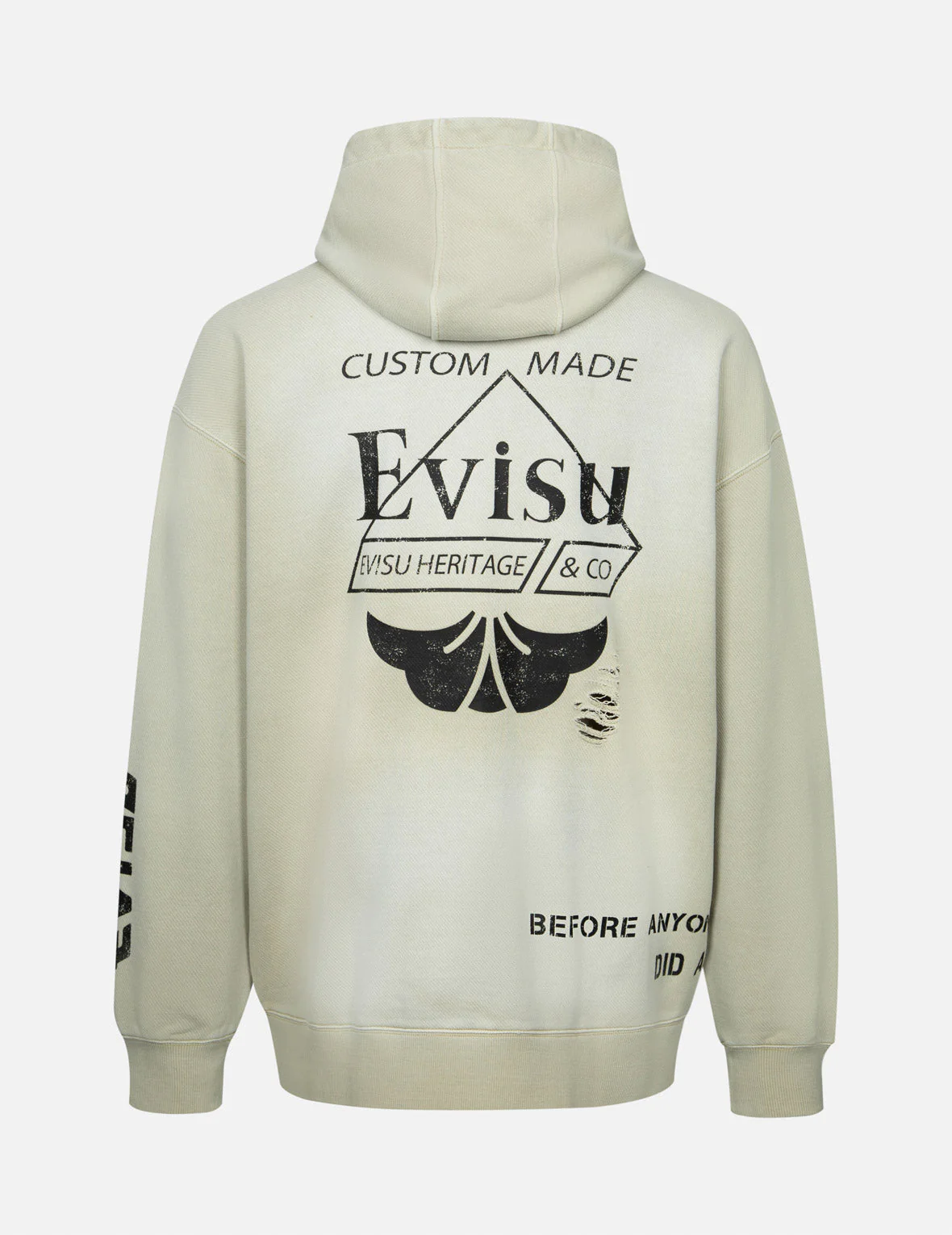 Multi Logos Print Loose Fit Washed Zip-Up Hoodie - Image 13