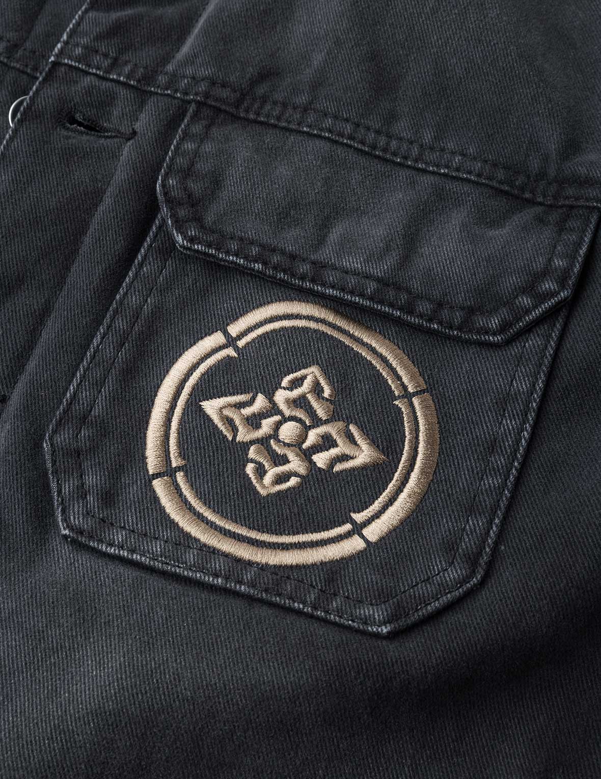 Multi-pocket and Layering Effect Relax Fit Trucker Jacket - Image 10