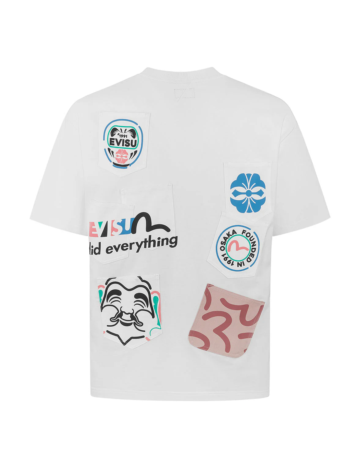 Multi-Pocket and Multi-Print Detail Relax Fit T-Shirt - Image 22