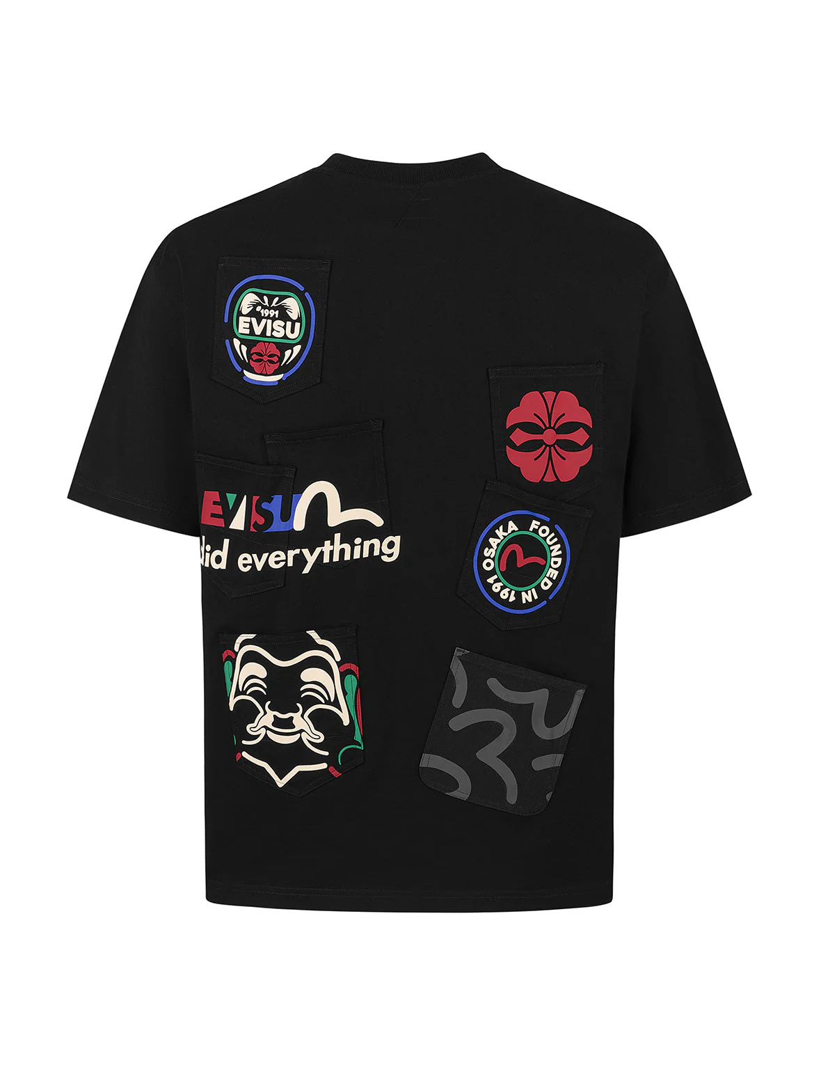 Multi-Pocket and Multi-Print Detail Relax Fit T-Shirt - Image 23