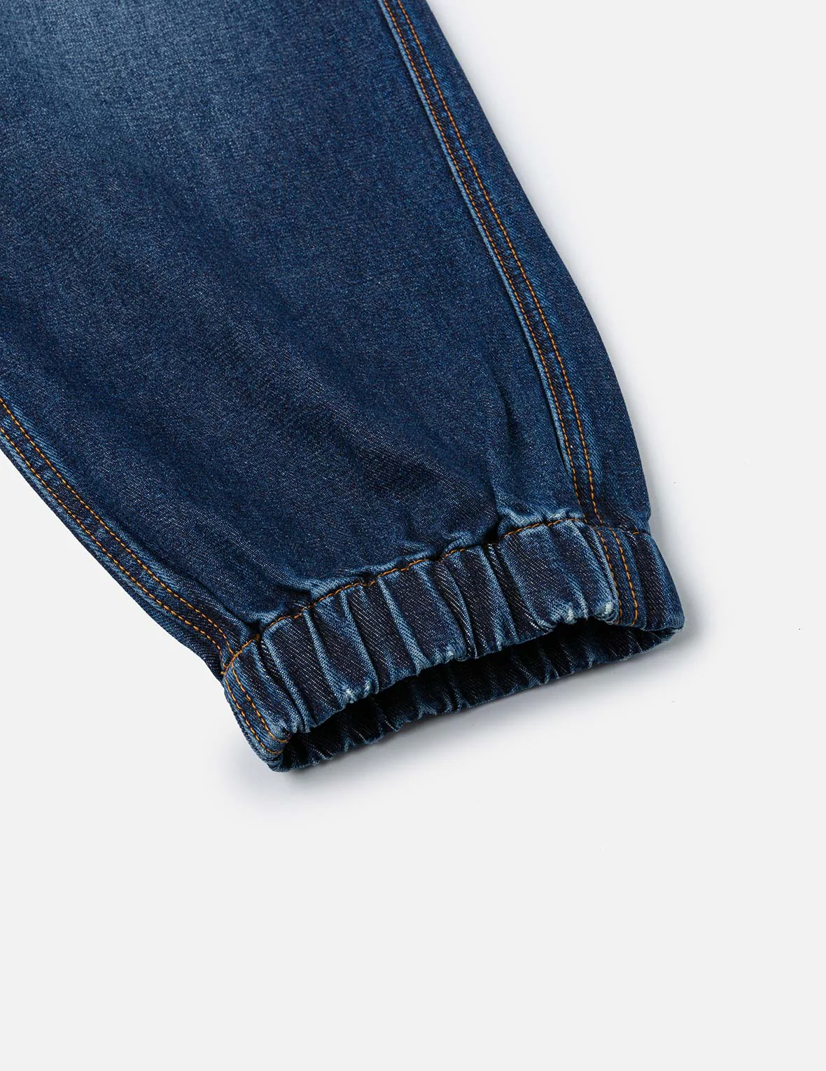 Multi-pocket and Seagull Crane Print Loose Fit Washed Denim Joggers - Image 13