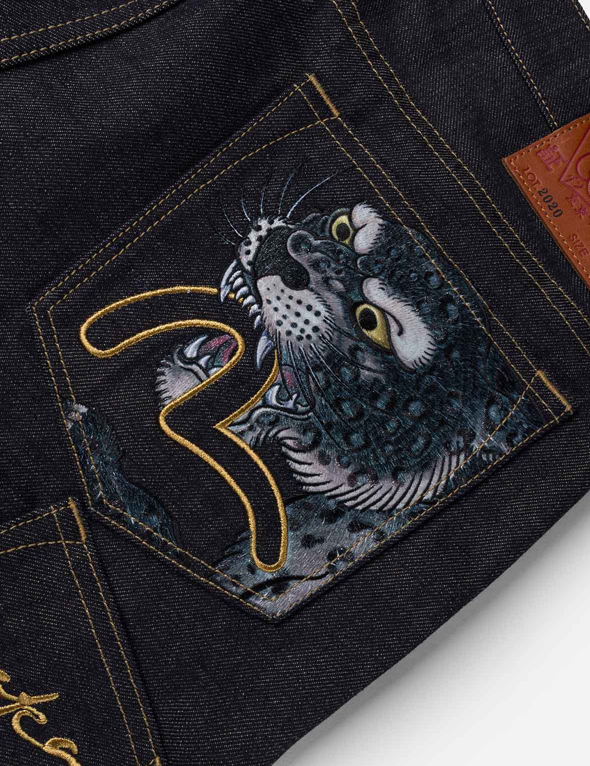 Multi-Pocket Embroidery Patch Jeans #2020 - Image 5