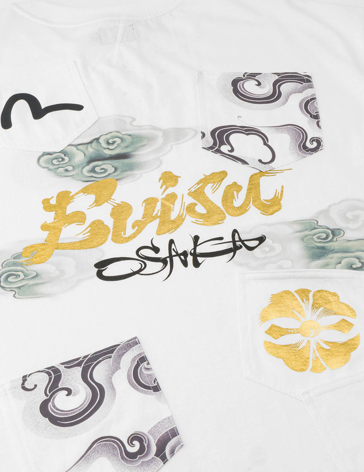 Multi-Pocket Foil Print T-Shirt - Image 13