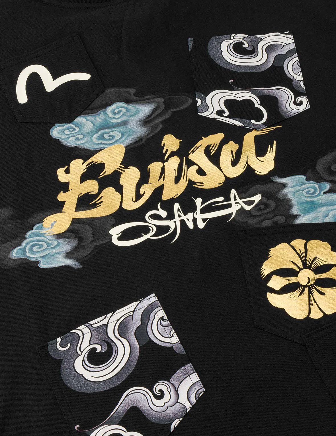 Multi-Pocket Foil Print T-Shirt - Image 14