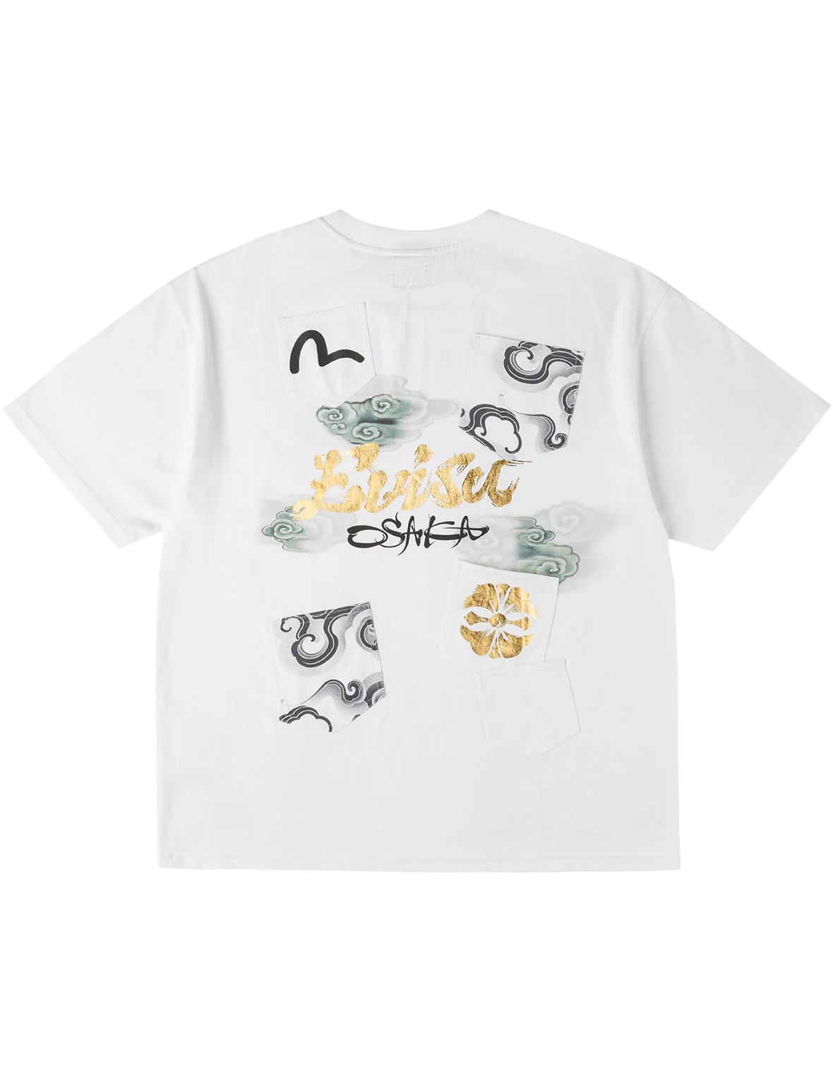 Multi-Pocket Foil Print T-Shirt - Image 25