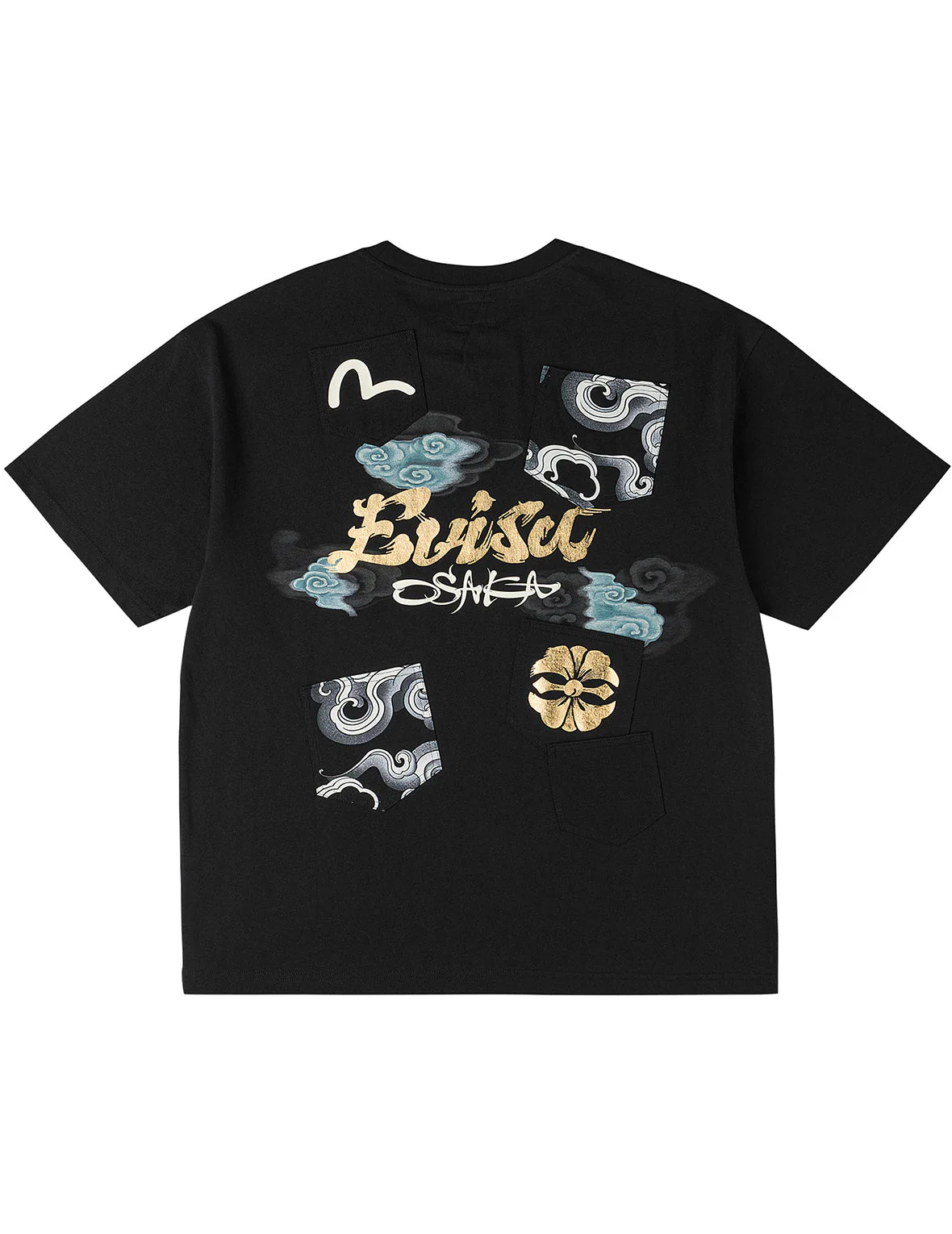 Multi-Pocket Foil Print T-Shirt - Image 26