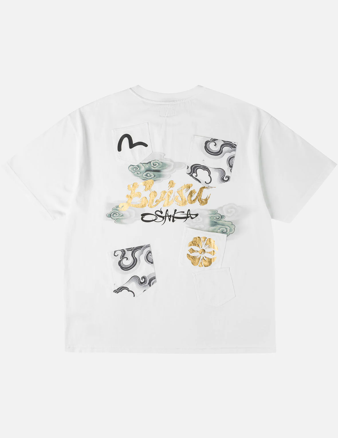Multi-Pocket Foil Print T-Shirt - Image 5