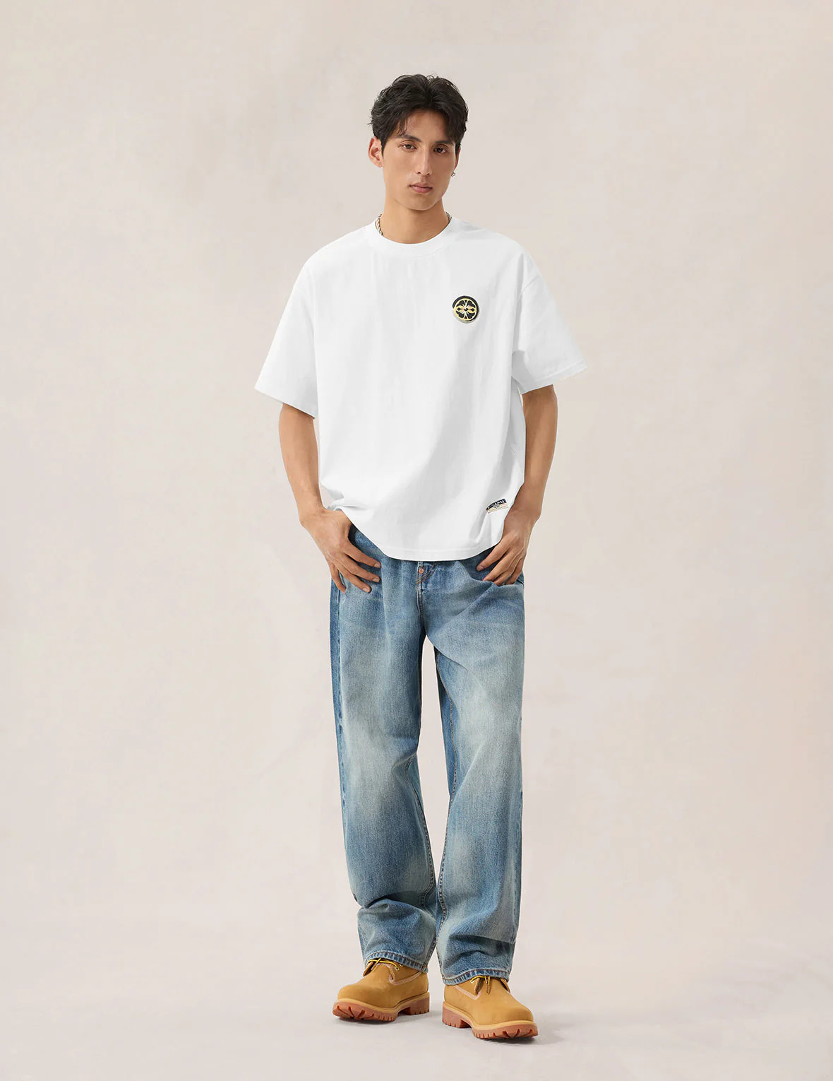 Multi-Pocket Foil Print T-Shirt - Image 7