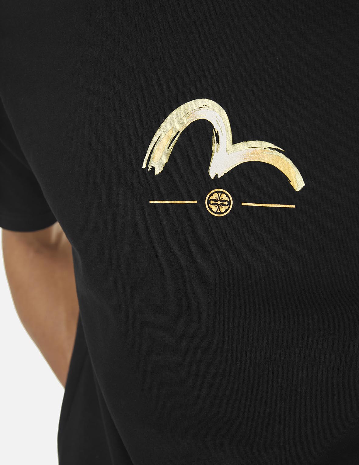 Multi-Pocket Print and Seagull Brushstroke Daicock Print Regular Fit T-Shirt - Image 7