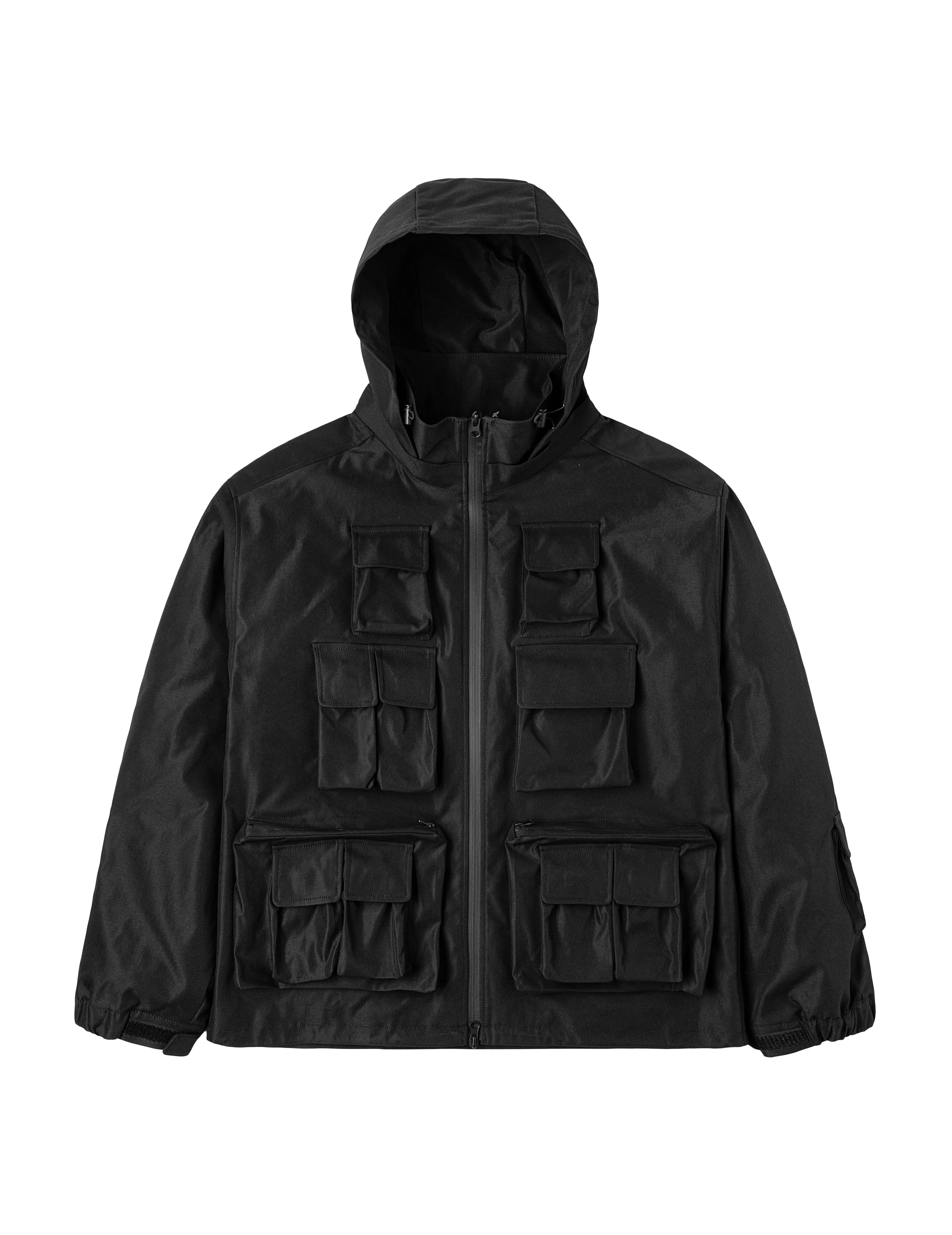 Multi-Pocket Regular Fit Outdoor Jacket with Detachable Hood - Image 16