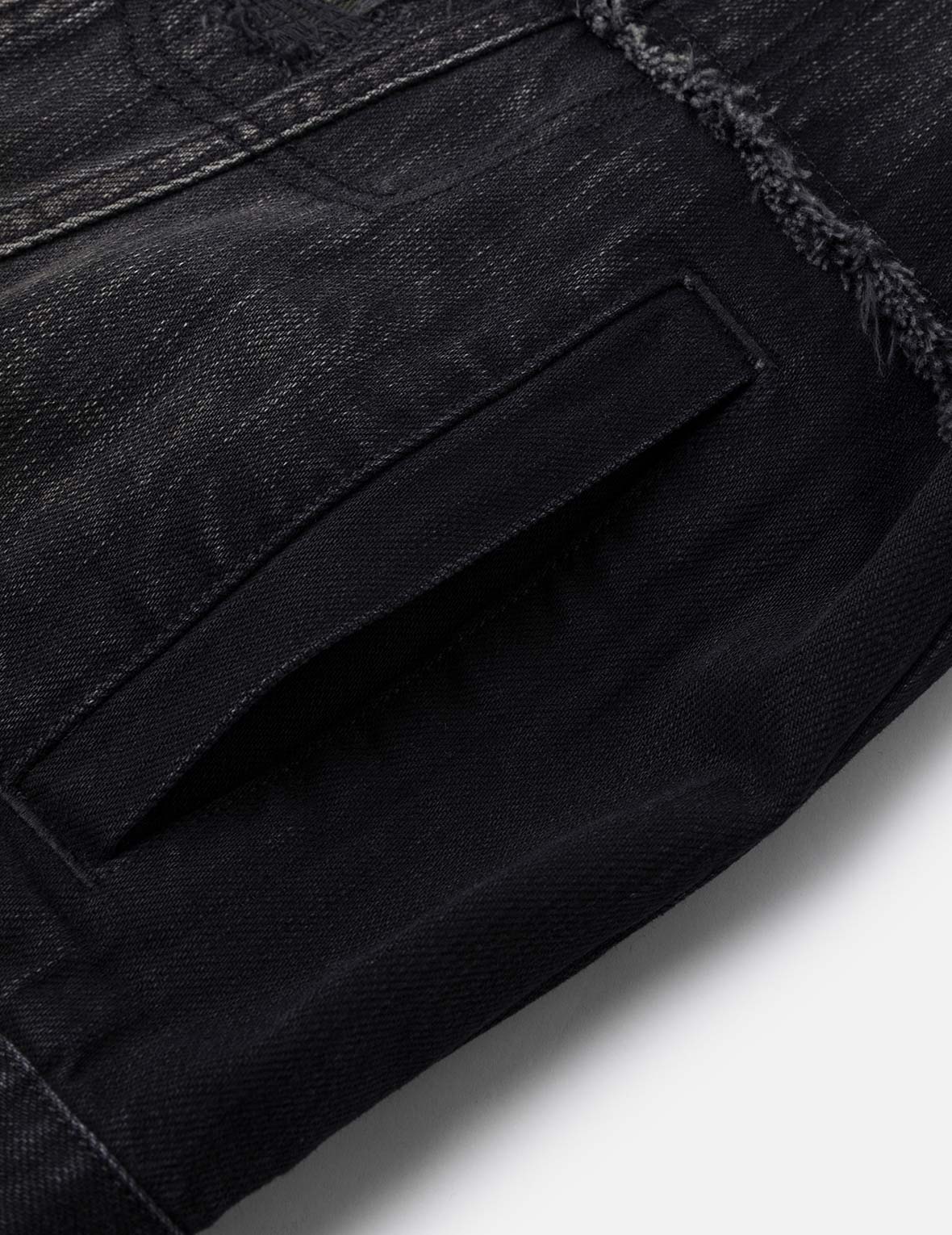 Multi-Pocket Relax Fit Washed Denim Jacket - Image 12