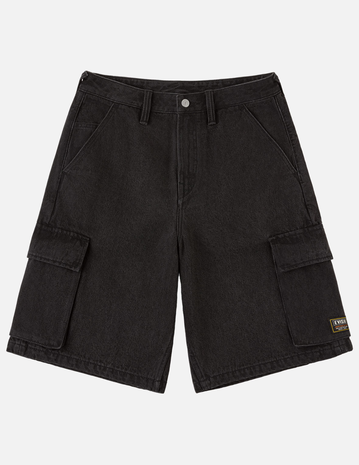 Multi-Pocket Seagull Black Jorts - Image 4