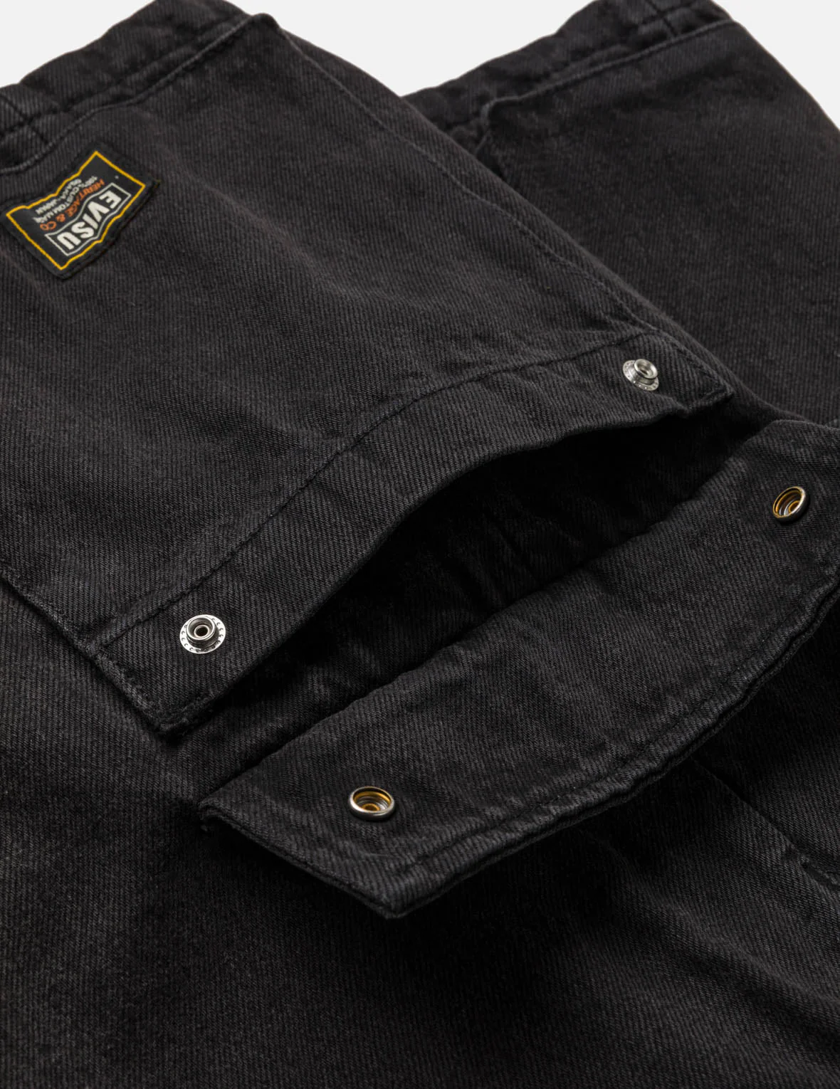 Multi-Pocket Seagull Black Jorts - Image 6