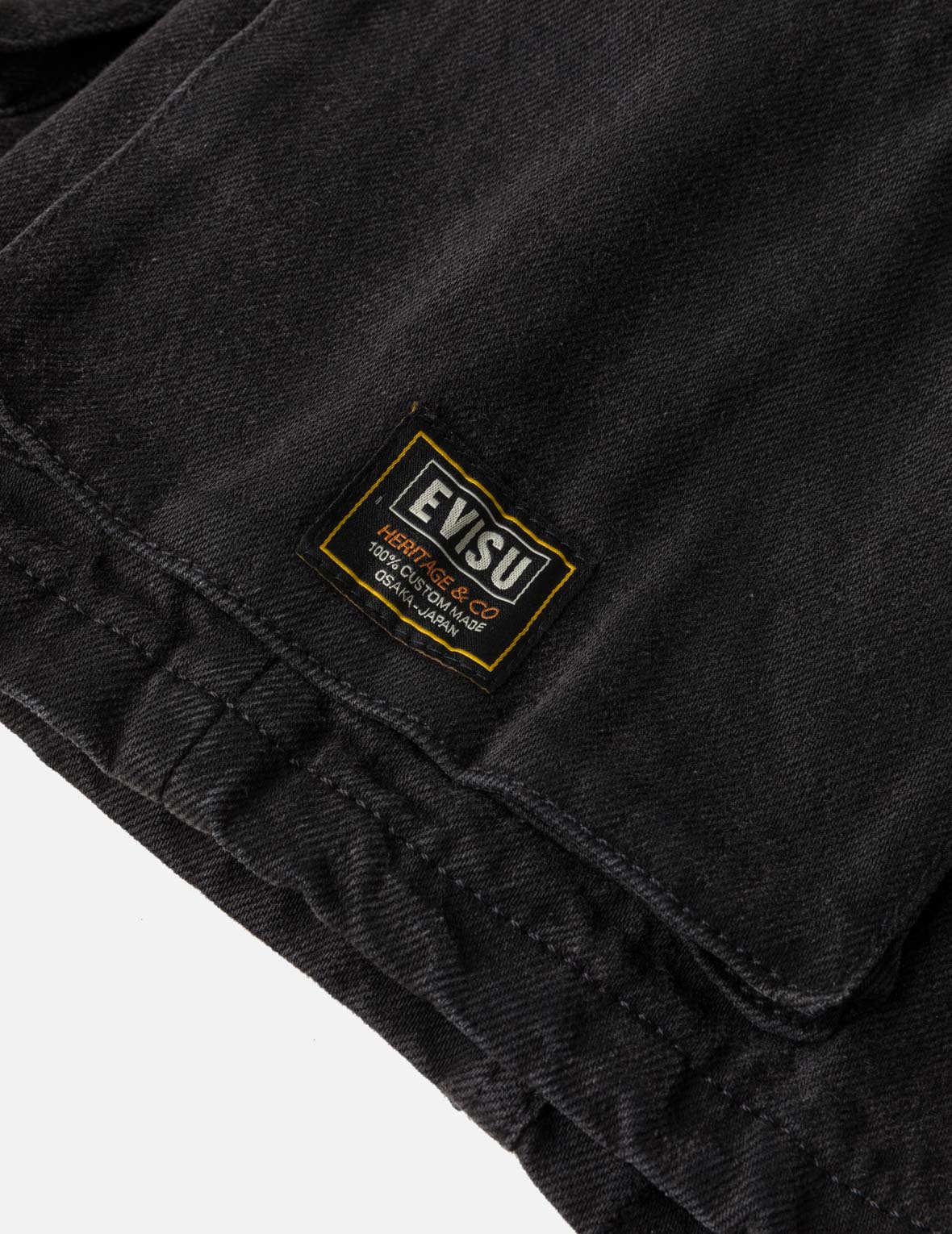 Multi-Pocket Seagull Black Jorts - Image 9