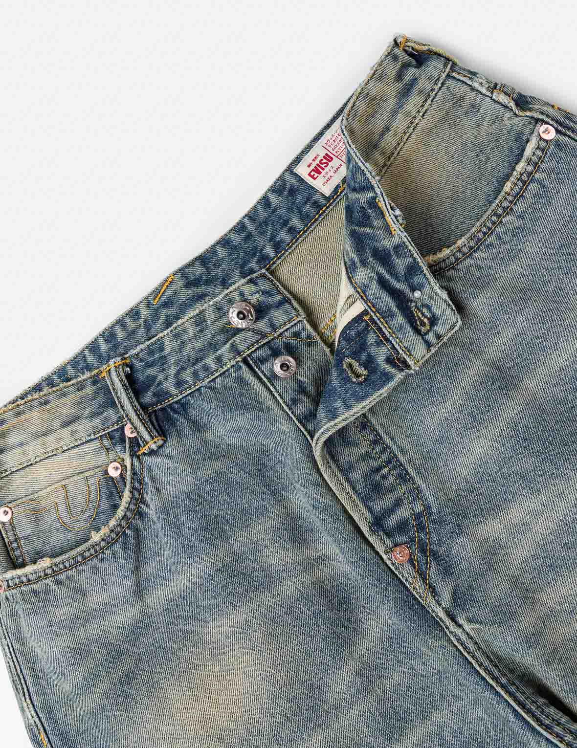 Multi-pocket style Washing Jeans #2038 - Image 10
