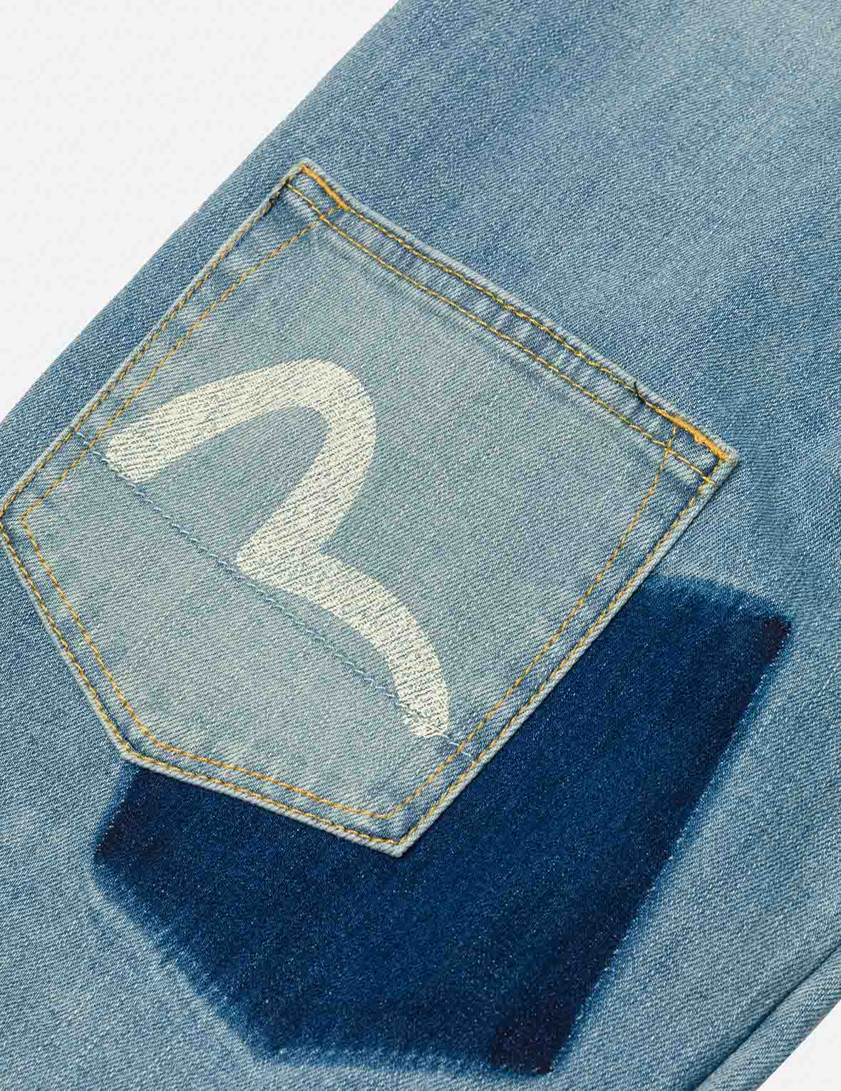 Multi-Pocket with Seagull Print 3D Fit Jeans - Image 9