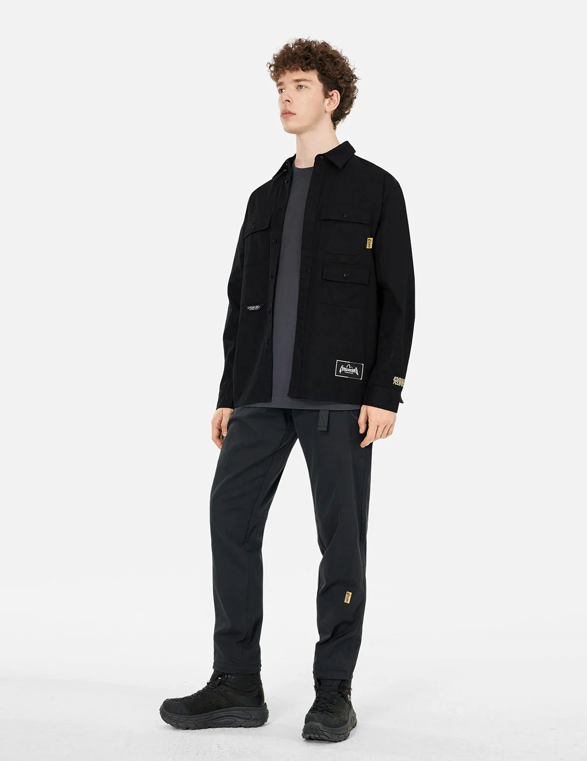 Multi-pockets Relax Fit Long Sleeves Shirt - Image 6