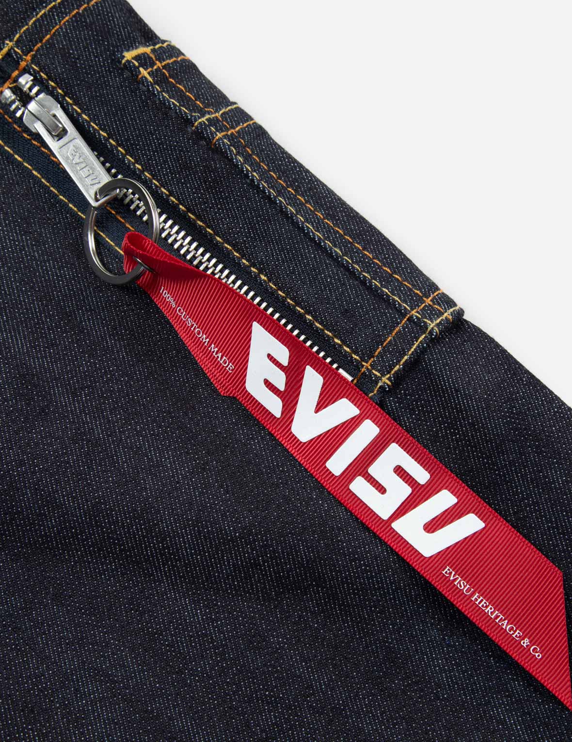 Multi-logo and Multi-pocket Relax Fit Denim Jacket - Image 11