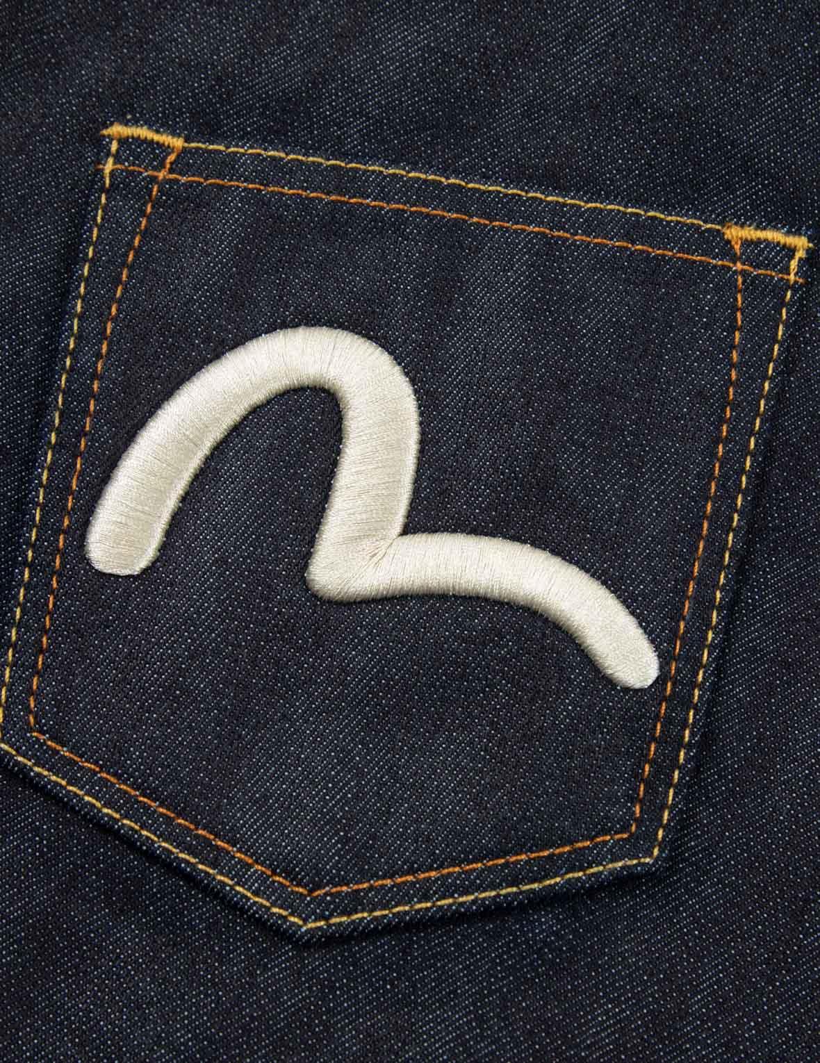 Multi-logo and Multi-pocket Relax Fit Denim Jacket - Image 15