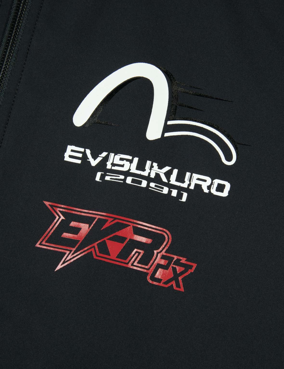 Multi-Logo Print Fashion Fit Racing Jacket - Image 9