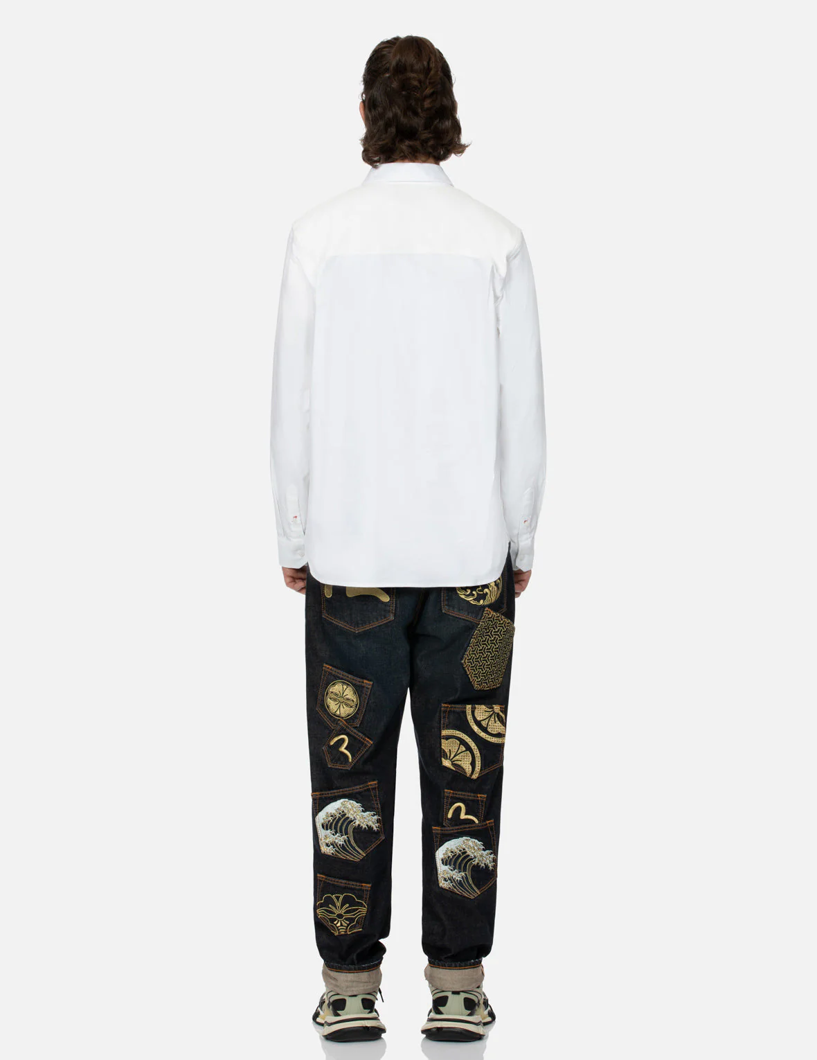 Multi-Pocket and Logo Patch Embroidered Relax Fit Shirt - Image 12