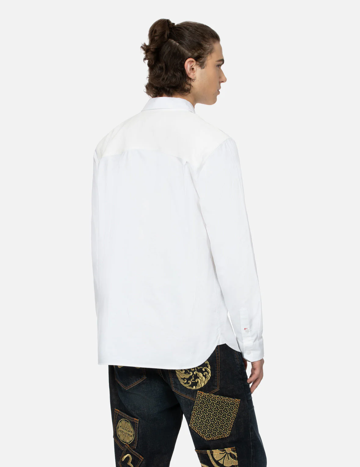 Multi-Pocket and Logo Patch Embroidered Relax Fit Shirt - Image 16