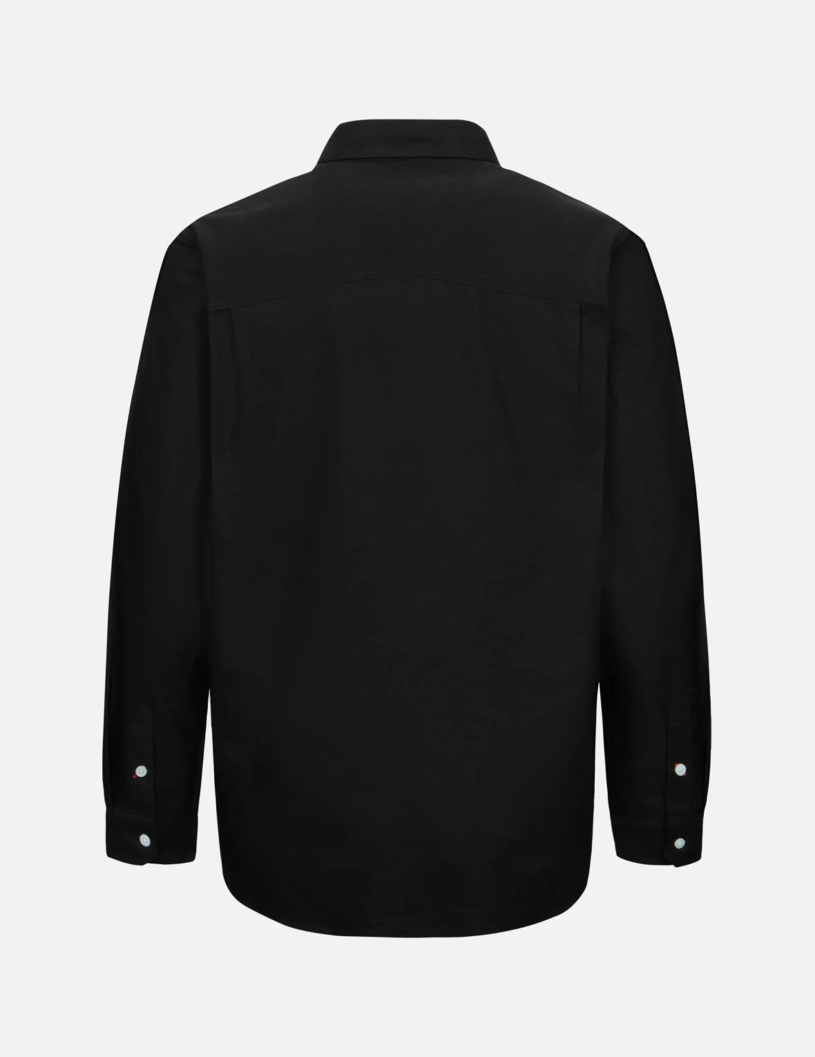Multi-Pocket and Logo Patch Embroidered Relax Fit Shirt - Image 3