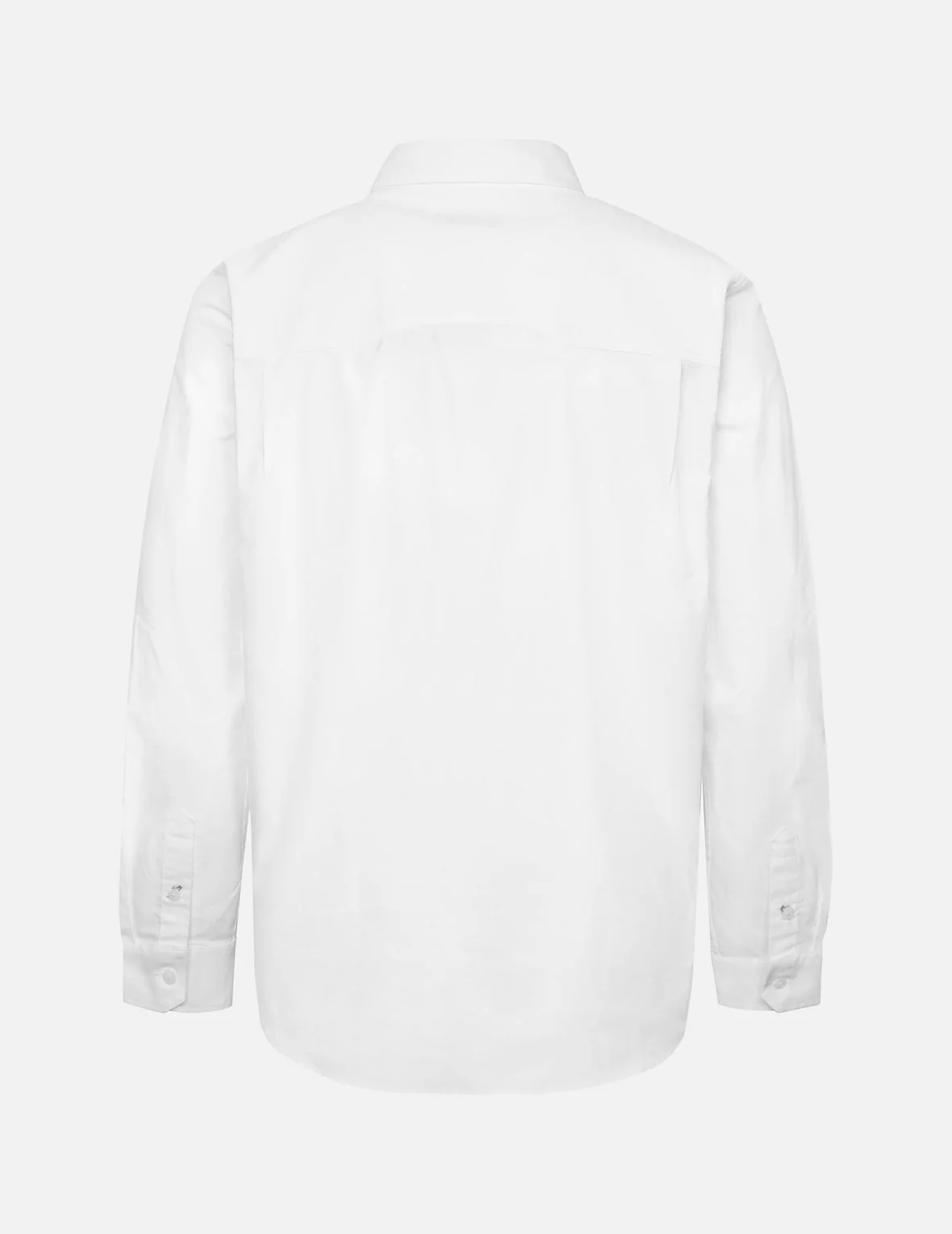 Multi-Pocket and Logo Patch Embroidered Relax Fit Shirt - Image 4