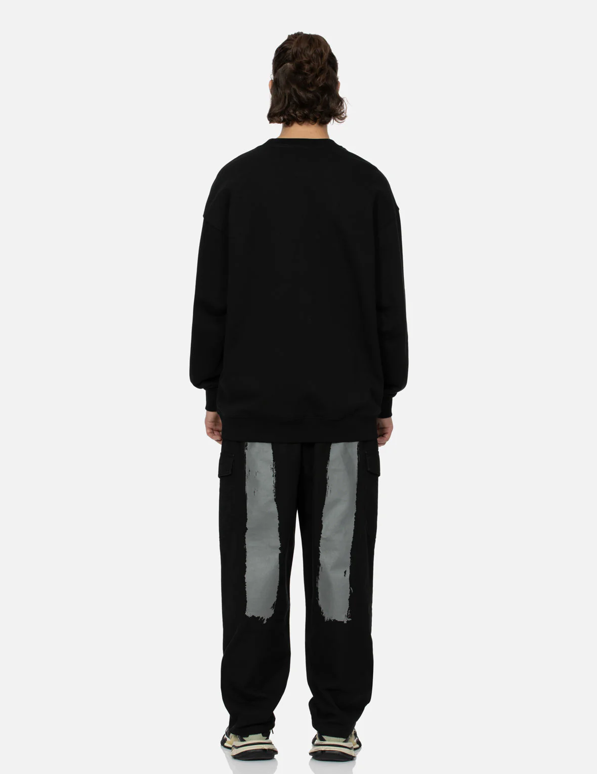 Multi-Pockets with Seagull Print Loose Fit Sweatshirt - Image 12