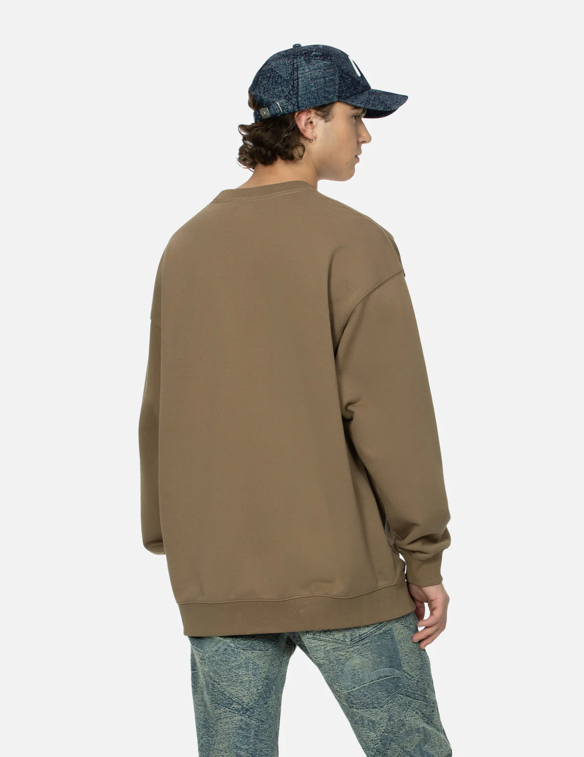 Multi-Pockets with Seagull Print Loose Fit Sweatshirt - Image 15