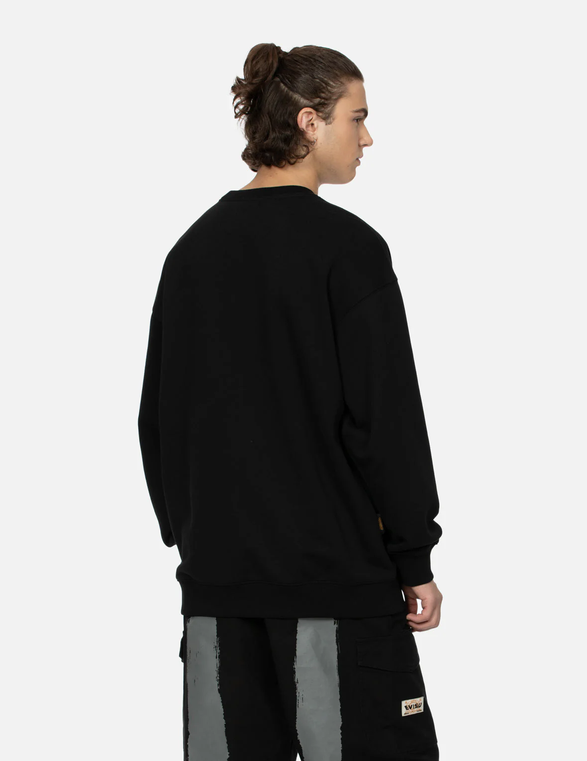 Multi-Pockets with Seagull Print Loose Fit Sweatshirt - Image 16